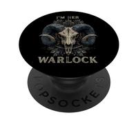Her Warlock Witch Rams Head Witchcraft PopSockets Adhesive PopGrip