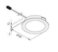 Hera Dynamic FAR 58 LED furniture light steel 3 W CCT
