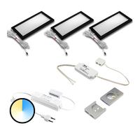 Hera Dynamic LED Sky under-cabinet lamp, set of 3 black