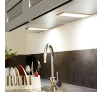 Hera Flat LED under-cabinet light Sky stainless steel 3,000K