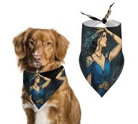 Hera Greek Goddess Mythology Dog Bandana Pet Scarf for Small Medium Large Dogs Triangle Bibs Photo Prop Gift