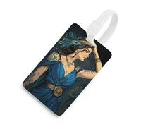 Hera Greek Goddess Mythology Luggage Tags for Suitcases Handbag Tag Labels Travel Accessories Privacy Cover ID Label
