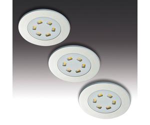 Hera LED recessed light R 55 in set of three