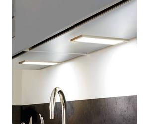 Hera LED under-cabinet lamp Sky Dimmer 2-pack 4,000K stainless steel