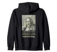 Heraclitus Ancient Greek pre-Socratic Philosopher Quotes Zip Hoodie