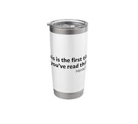 Heraclitus First Time Reading This Funny Philosophy Gift Stainless Steel Insulated Tumbler