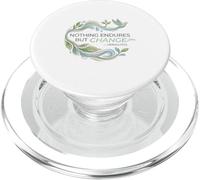 Heraclitus Quote Nothing Endures But Change Watercolor Art PopSockets PopGrip for MagSafe