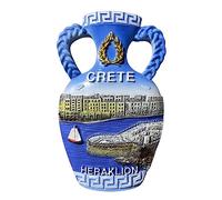 Heraklion Crete Greece Refrigerator Magnet Travel Souvenir 3D Fridge Decoration Magnetic Sticker Craft Collection