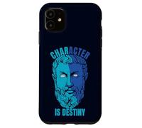 Heraklit Quote Character is Destiny Philosopher Case for iPhone 11