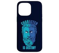 Heraklit Quote Character is Destiny Philosopher Case for iPhone 14 Pro Max