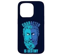 Heraklit Quote Character is Destiny Philosopher Case for iPhone 15 Pro