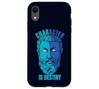 Heraklit Quote Character is Destiny Philosopher Case for iPhone XR
