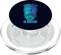Heraklit Quote Character is Destiny Philosopher PopSockets PopGrip for MagSafe