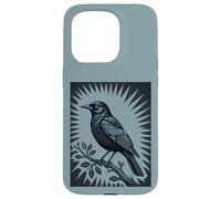 Herald of the Halo Raven Illustration Case for iPhone 15 Pro