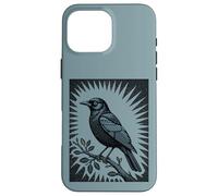 Herald of the Halo Raven Illustration Case for iPhone 16 Pro Max
