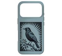 Herald of the Halo Raven Illustration Case for iPhone 17 Pro