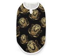 Heraldic Lion Dog Shirts Summer Pet Clothes Comfort T-Shirts Vest Sleeveless Tank Top for Cats Dogs M