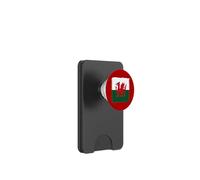 Heraldic Red Dragon Wales Design Grunge Welsh Flag PopSockets PopWallet for MagSafe
