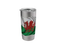 Heraldic Red Dragon Wales Design Stainless Steel Insulated Tumbler