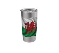 Heraldic Red Dragon Wales Design Stainless Steel Insulated Tumbler