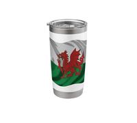 Heraldic Red Dragon Wales Design Stainless Steel Insulated Tumbler