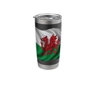 Heraldic Red Dragon Wales Design Stainless Steel Insulated Tumbler