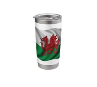 Heraldic Red Dragon Wales Design Stainless Steel Insulated Tumbler