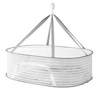 Herb Drying Rack - Mesh Hanging Net with U-Zipper for Efficient Drying of Herbs Weeds Buds Flowers & Vegetables - Green 1 Layer Ideal for Home & Garden Use