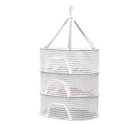 Herb Drying Ratch with Zipper-3-Layer Foldable Mesh Net for Drying Plants | Hanging Dryer for Sprouts, Herbs, Flowers, Fruits, Vegetables, Secure Zipper Design