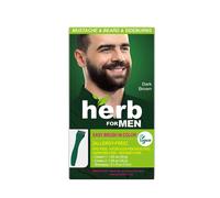 Herb For Men, PPD & Ammonia Free Mustache & Beard Dye, Vegan Natural Ingredients, Odorless, No More Skin Irritations from Coloring for Sensitive Skin