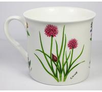 Herb Garden, Fine China Mug, From The Leonardo Collection, Features Chive, 8.5 x 7.5cm Approx, Gift Boxed