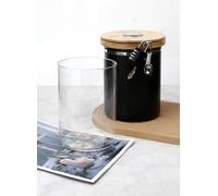 Herb Guard Airtight Jar with Built-in Hygrometer and Glass Jar Inside