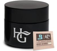 HERB GUARD - Quarter Oz Airtight Container & Smell Proof Jar (100ml) Bonus Humidity Pack Keeps Goods Fresh for Months