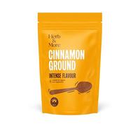 Herb&More Finely Ground Cinnamon Powder 75g, Rich & Aromatic Taste, Ideal for Desserts, Smoothies & Spices