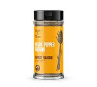 Herb&More Premium Ground Black Pepper 55g, Rich Flavor & Aroma, Perfect for Cooking, Seasoning & Spices, Additive-Free