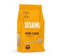 Herb&More Premium Sesame Seeds 500g Hulled, Vegan & Non-GMO, Raw & Nutritious, Perfect for Cooking, Baking, and Topping