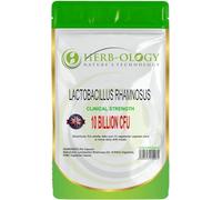 Herb-Ology Lactobacillus Rhamnosus | 60 High Strength Vegetarian Capsules, 10 Billion CFU | Probiotic Tablets | Non-GMO, Suitable for Vegans & Manufactured in The UK