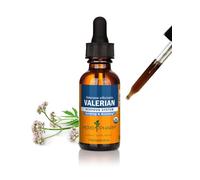 Herb Pharm Certified Organic Valerian Root Liquid Extract for Relaxation and Restful Sleep, Organic Cane Alcohol 30ml