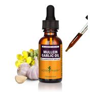 Herb Pharm Mullein Garlic Herbal Oil - Contains Calendula, Garlic, Mullein Flower, St. John's Wort, Olive Oil, 1 Ounce