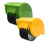 Herb Roller with 6 Stainless Steel Blade 2Pcs Manual PP Herb Chopper Washable Reusable Labor-Saving Cutter for Cilantro Scallion Parsley