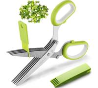 HERB Scissors Set with 5 Multi Stainless Steel Blades