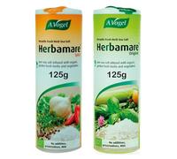Herb Seasoning Salt Original and Spicy Bundle Containing Herbmare Original 125g and Herbmare Spicy 125g