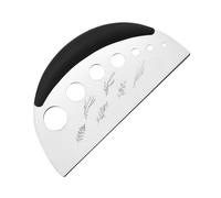 Herb Stripper,7 Holes Stainless Steel Kitchen Herb Leaf Stripping Tool,with Protective Cover Kitchen Gadget for Basil, Rosemary, Thyme, Chard, Kale, Mint (Black)
