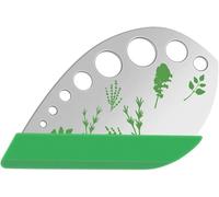 Herb Stripper, 9 Hole Stainless Steel Herb Cutter Leaf Stripper with Protective Cover Kitchen Gadget for Basil, Rosemary, Thyme, Chard, Kale, Mint