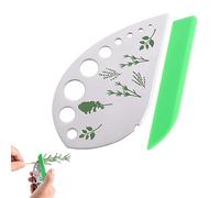 Herb Stripper 9 Holes Kitchen Herb Leaf Stripping Tool Metal Herb Pealer