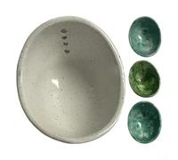 Herb Stripper Bowl With Different Sized Holes For Removing Stems From For Kale And Leafy Herbs, Resin Construction For Durability And Space Efficiency(cyan)