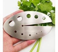 Herb Stripper, Stainless Steel Herb Leaf Stripping Tool, 11 holes Kitchen Kale, Chard, Vegetable Leaf Remover/Separator, Small Kitchen Gadgets - 1pcs, Silver