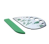 Herb Stripper Stainless Steel Kitchen Herb Leaf Stripping Tool Kitchen Gadgets for Kale, Chard, Collard Greens, Thyme, Basil, Cilantro Tool (9 holes)