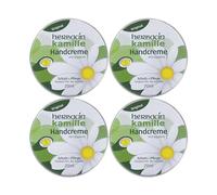 Herbacin Original Chamomile Hand Cream - 4 x 20 ml Cans - Nourishes and Protects Stressed Hands with Chamomile Flower Extract and Glycerine - Quickly Absorbs and Without Fat Film - Dermatologically