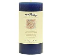Herbal 3x6 Pillars - GOOD HEALTH - Crystal Journey Candles - Reiki Charged Candle